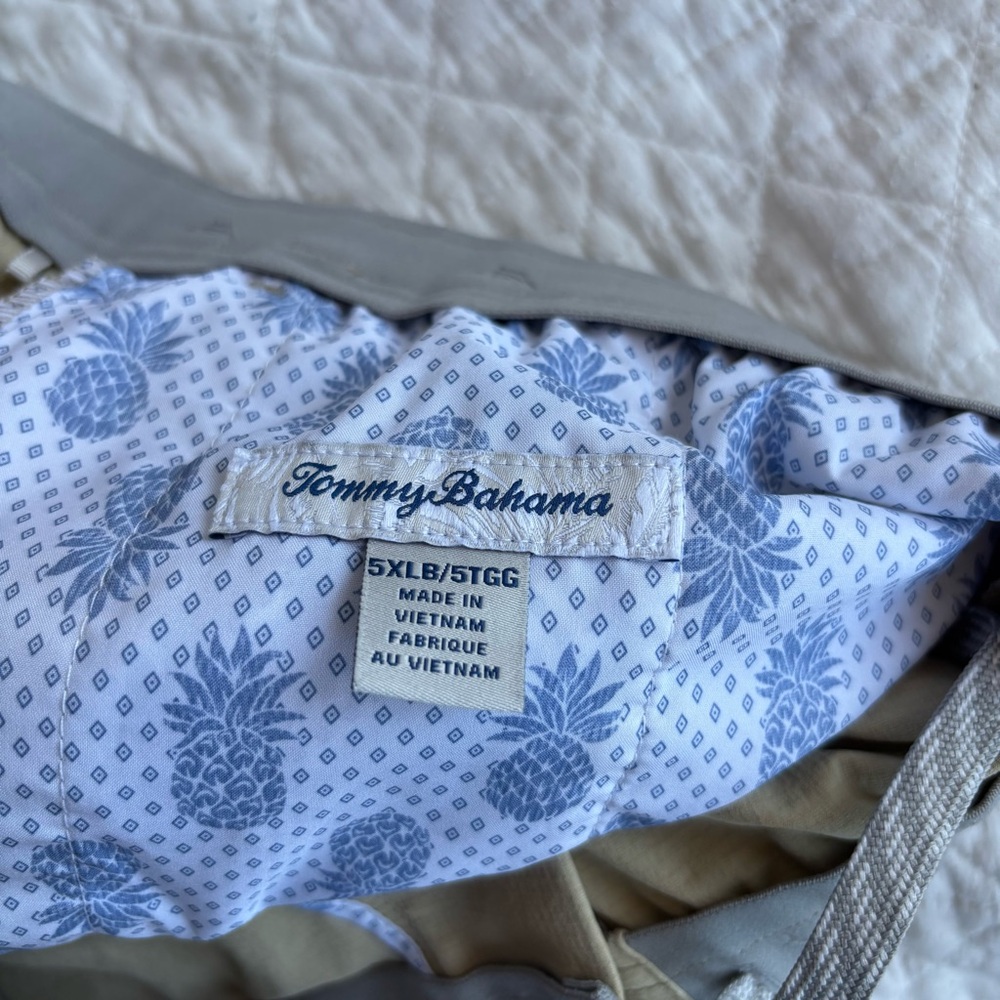 Tommy Bahama 5XLB Khaki Ripstop elastic Waist Shorts - Picture 8 of 11
